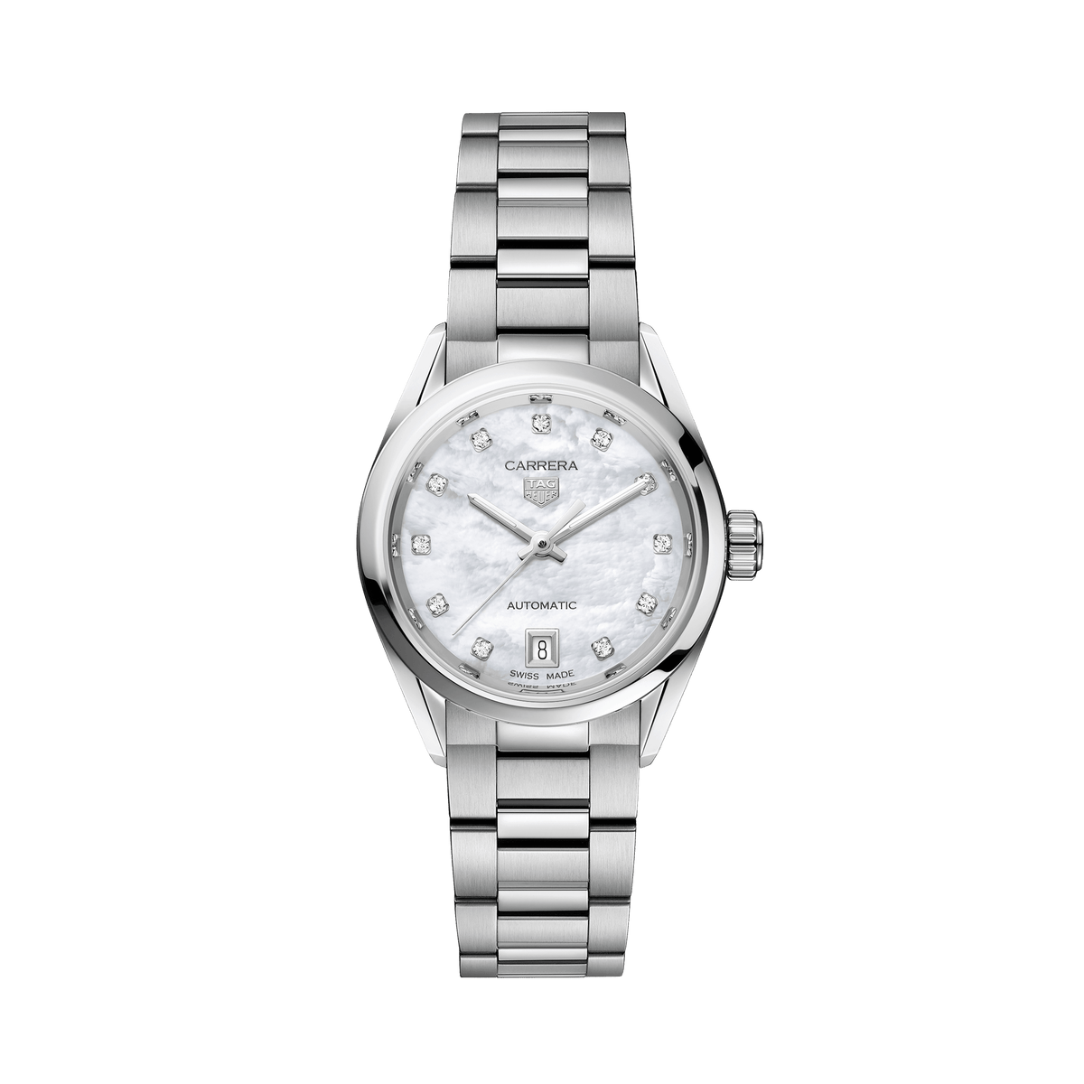 TAG Heuer Carrera Women's 29mm Stainless Steel Automatic Watch WBN2412.BA0621 - Wallace Bishop