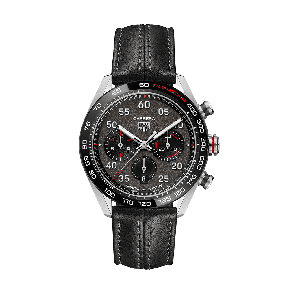 TAG Heuer Carrera x Porsche Men's 44mm Stainless Steel Automatic Chronograph Watch CBN2A1F.FC6492 - Wallace Bishop