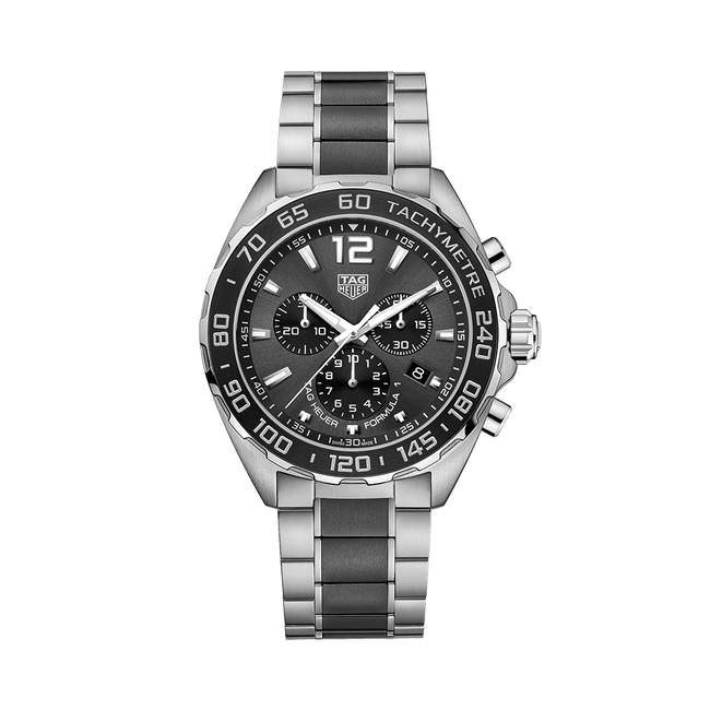 TAG Heuer Formula 1 Men's 43mm Ceramic & Stainless Steel Quartz Chronograph Watch CAZ1011.BA0843 - Wallace Bishop