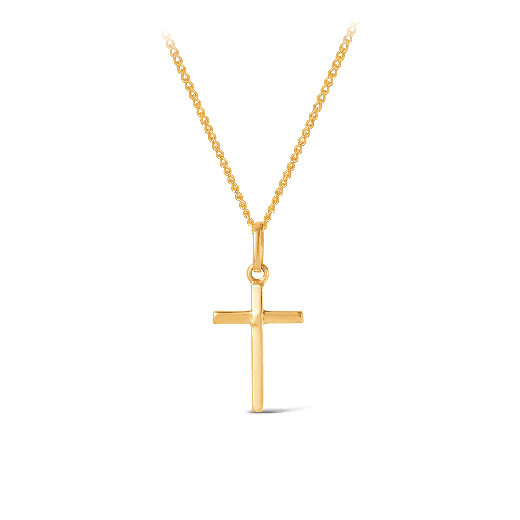 Gold necklace with crucifix best sale pendant