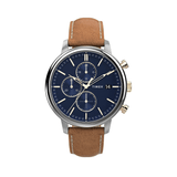 Timex Chicago Chronograph 45mm Leather Strap Watch TW2U39000 - Wallace Bishop