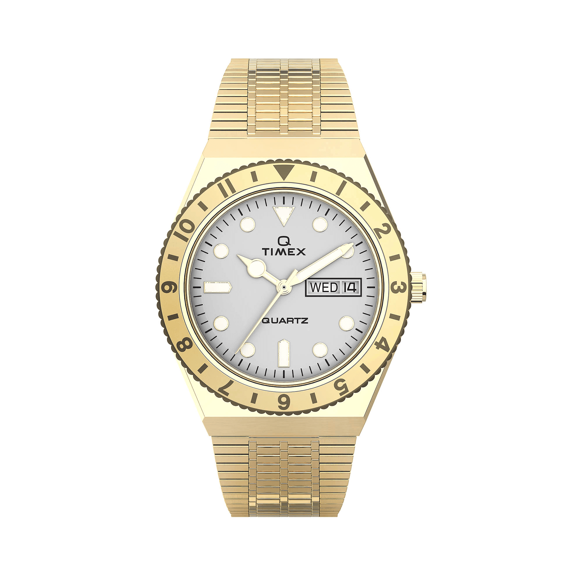 Timex Q Timex 36mm Stainless Steel Bracelet Watch