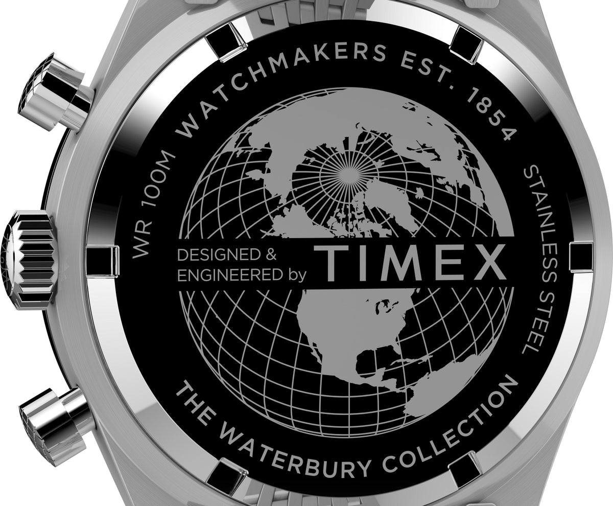 Timex Waterbury Dive Quartz Chrono 41mm SST Case Bracelet Watch TW2V42400 - Wallace Bishop