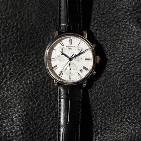 Tissot Carson Premium Men's 41mm Stainless Steel Quartz Chronograph Watch T122.417.16.033.00 - Wallace Bishop