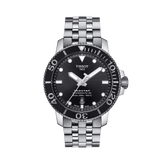 Tissot Men's Seastar Stainless Steel Automatic Diver Watch Black Dial T120.407.11.051.00 - Wallace Bishop