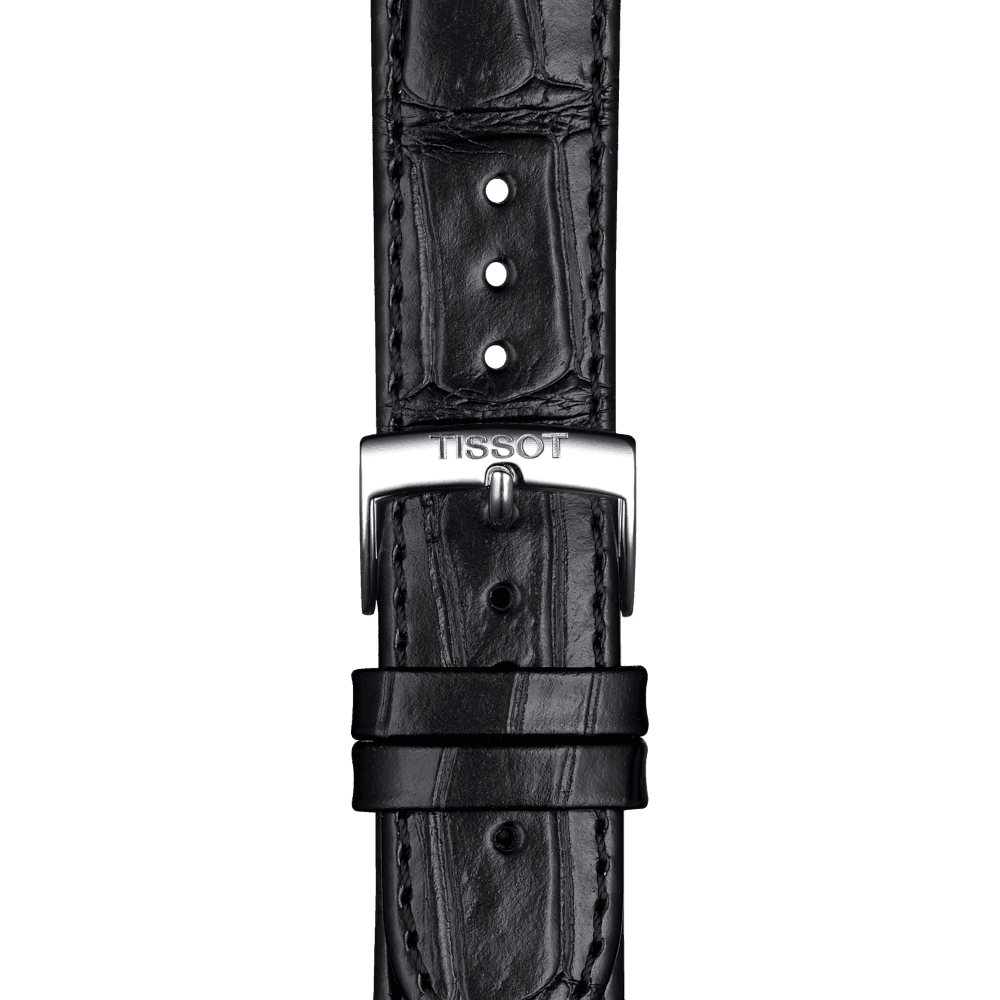 Tissot Men's T-Classic Stainless Steel Quartz Chronograph Dress Watch Black Dial T122.417.16.051.00 - Wallace Bishop