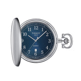 Tissot Savonette Blue Dial Quartz Pocket Watch T862.410.19.042.00 - Wallace Bishop