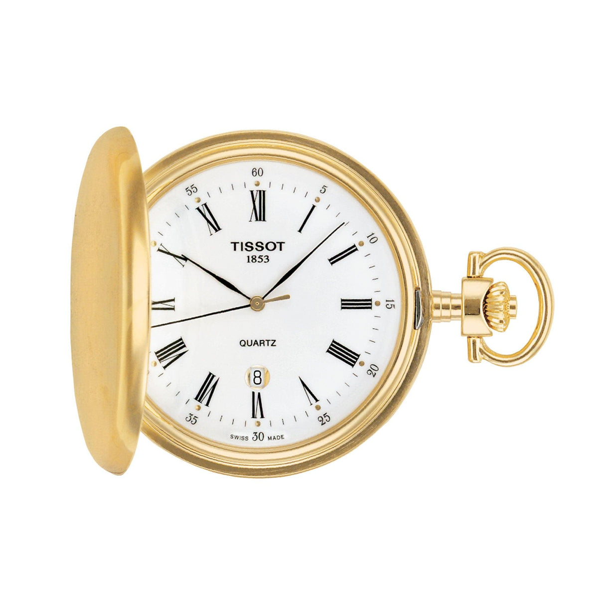 Tissot Savonette Quartz Dial Pocket Watch T83.4.553.13 - Wallace Bishop