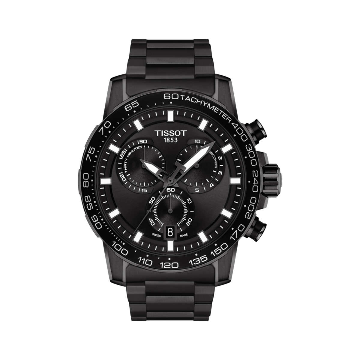 Tissot T-Sport Men's 45.50mm Black and Steel Quartz Chronograph Watch T125.617.33.051.00 - Wallace Bishop