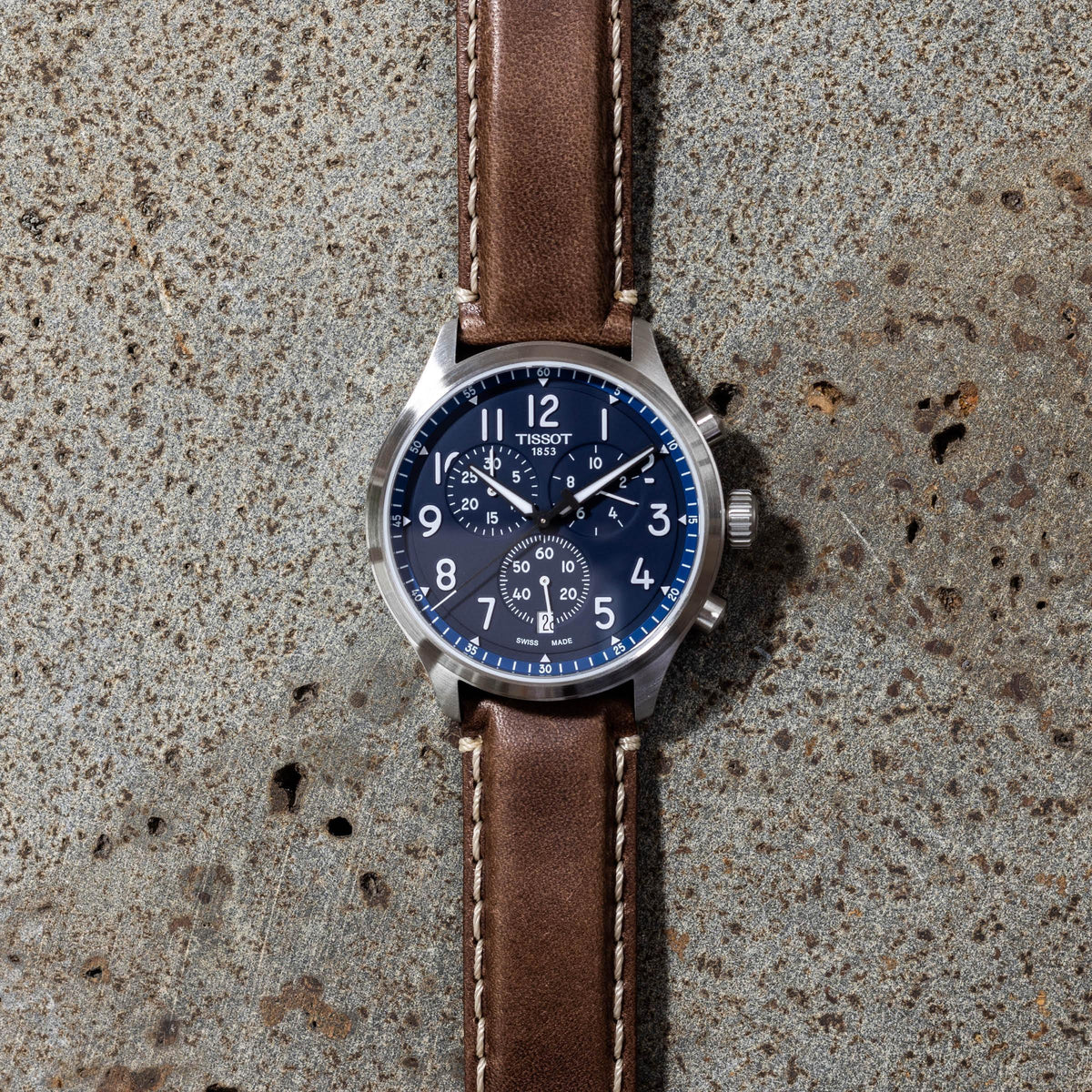 Tissot XL Vintage Men's 45mm Stainless Steel Quartz Chronograh Watch T116.617.16.042.00 - Wallace Bishop