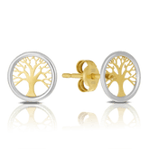 Tree of Life Earrings in 9ct Yellow Gold - Wallace Bishop