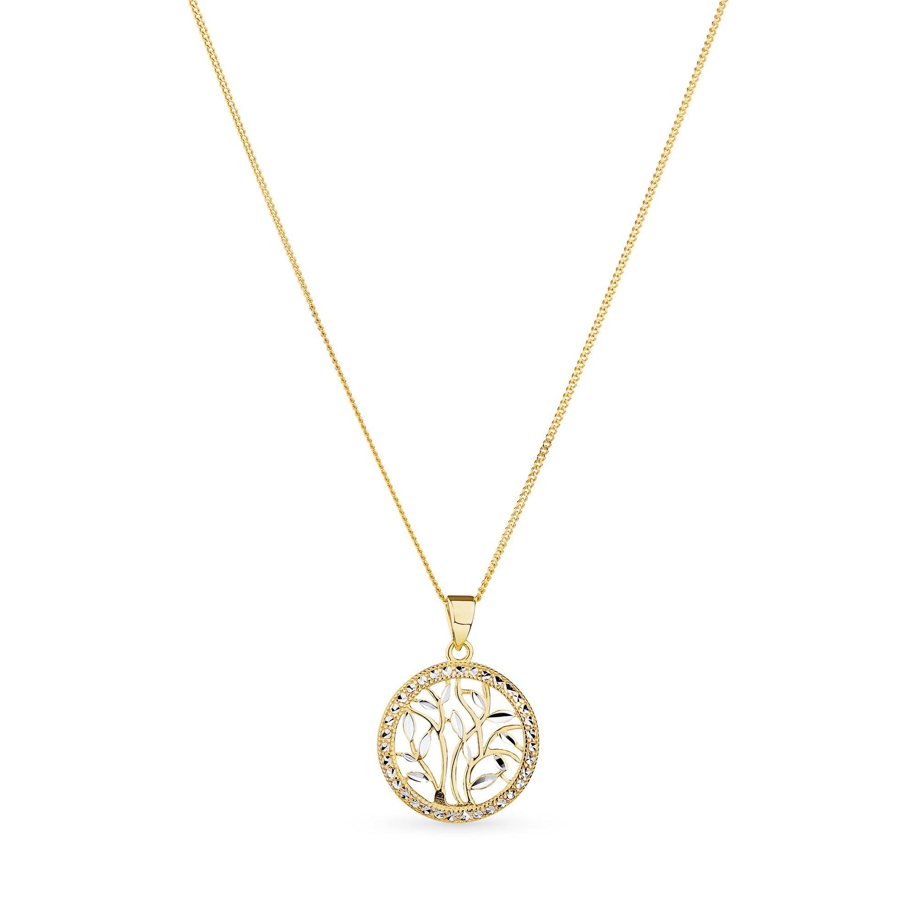 Pure Silver Rose Gold Plated Tree Of Life Necklace – Curio Cottage