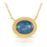 Triplet Opal Necklace in 9ct Yellow Gold - Wallace Bishop