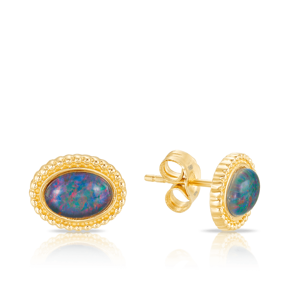 Opal cluster earrings discount