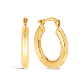 Tube Hoop Earrings in 9ct Yellow Gold - Wallace Bishop