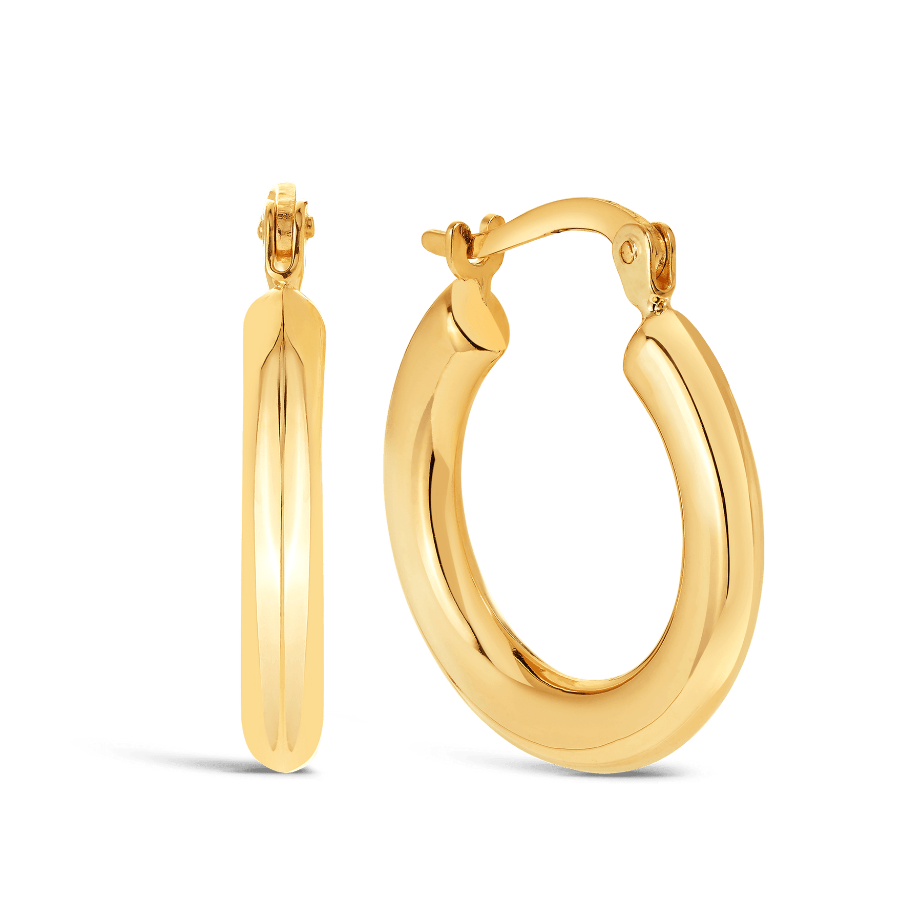 Tube Hoop Earrings in 9ct Yellow Gold - Wallace Bishop