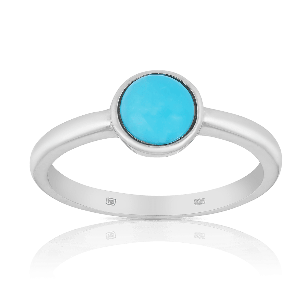 Turquoise Ring in Sterling Silver - Wallace Bishop