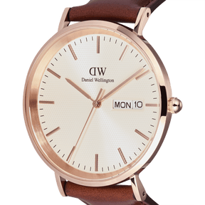Daniel Wellington Classic Day Display St Mawes Rose Gold Champagne Watch