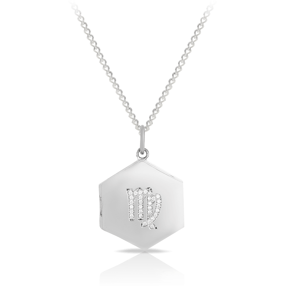 Virgo Zodiac Pendant in Sterling Silver - Wallace Bishop