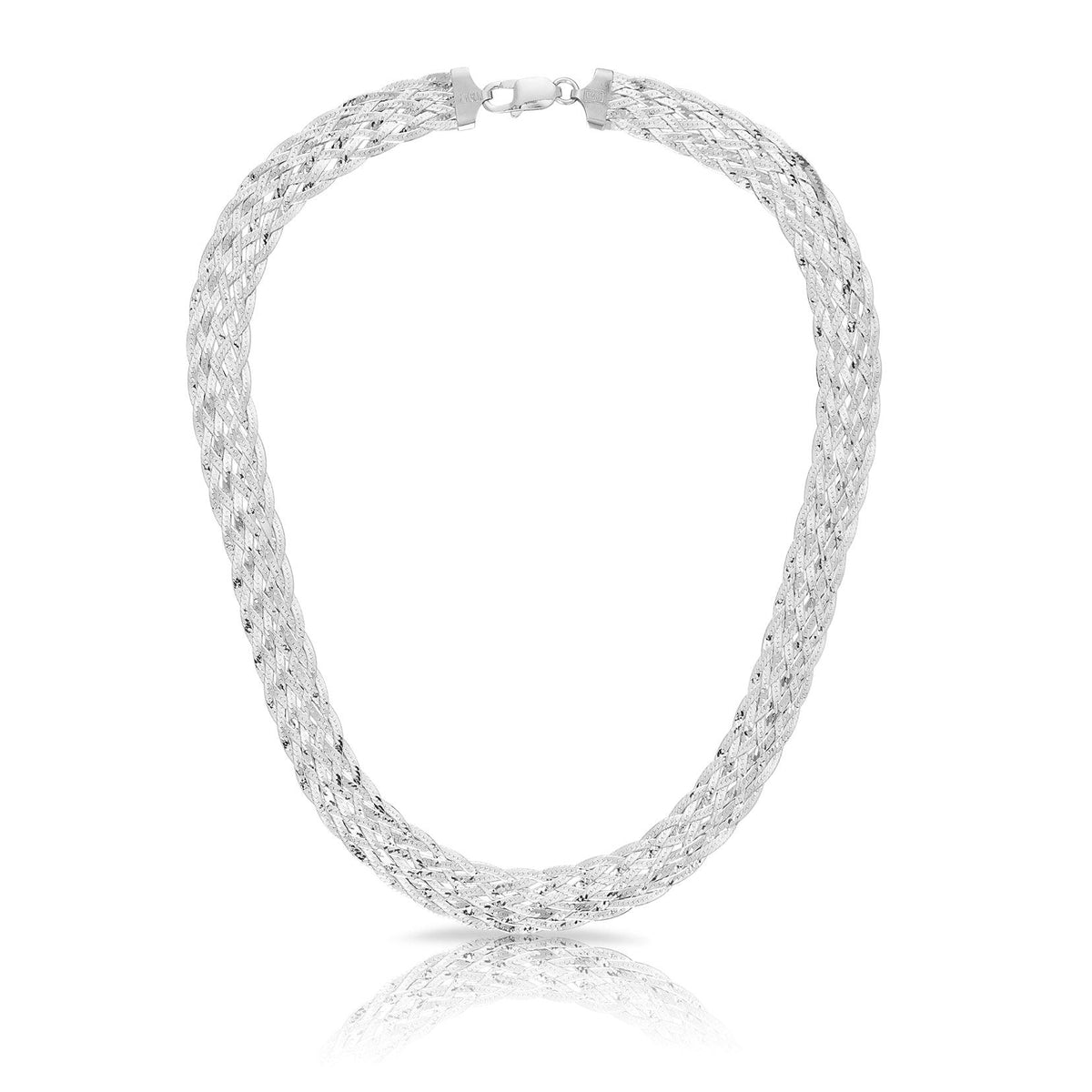 Weave Necklace in Sterling Silver - Wallace Bishop