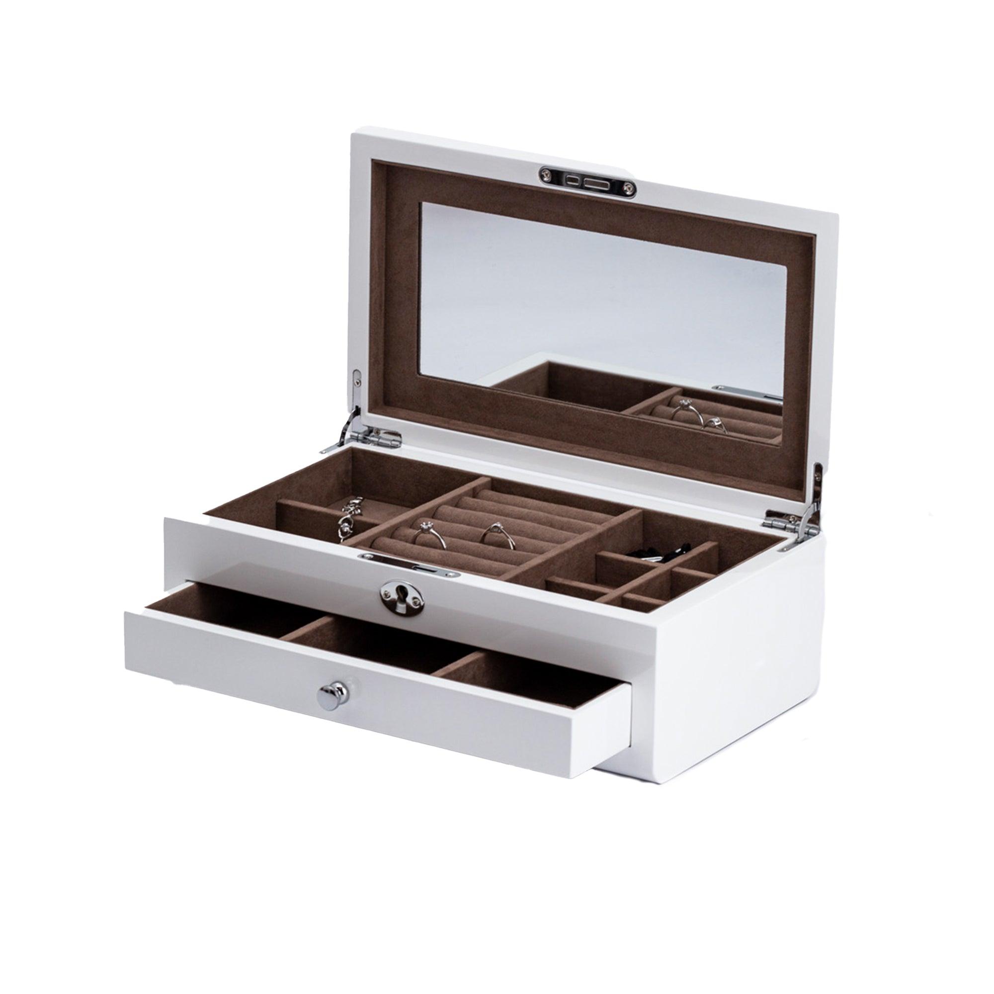 White Timber Jewellery Box - Wallace Bishop