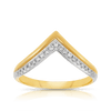 Wishbone Diamond Ring in 9ct Yellow Gold - Wallace Bishop