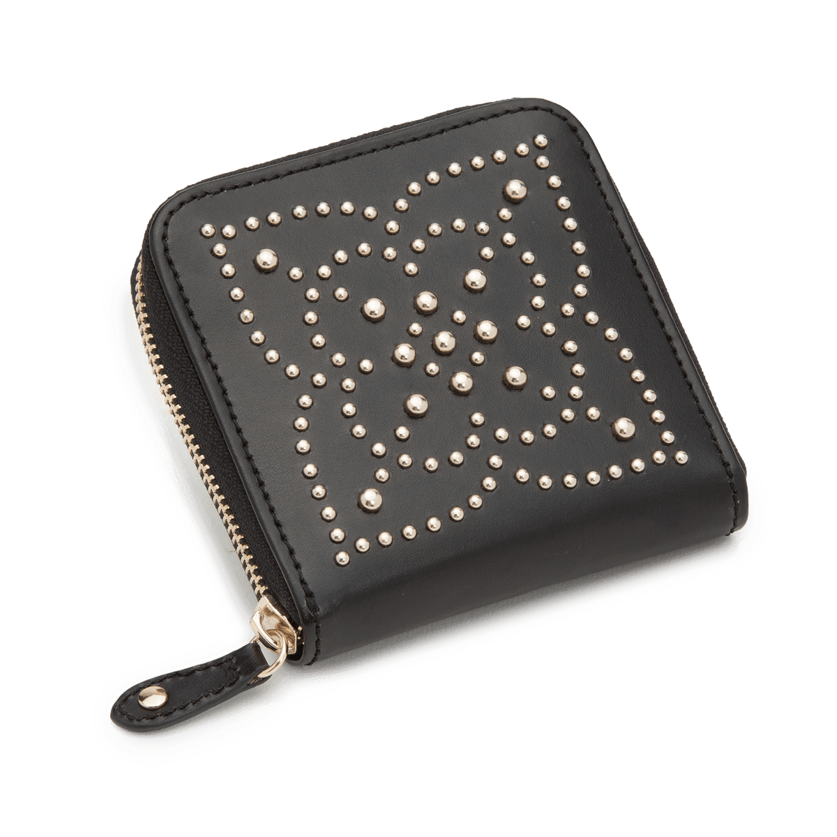 WOLF Marrakesh Black Leather Zip Travel Case - Wallace Bishop