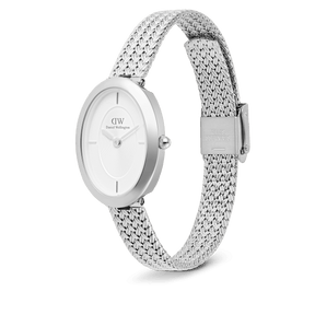 Daniel Wellington Juliette Braided Mesh White Sunray Silver