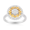 Yellow Diamond Ring in 18ct Yellow and White Gold - Wallace Bishop