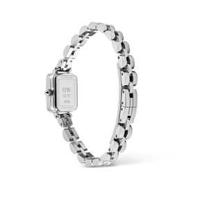 Daniel Wellington Quadro Mini Arch 3-link White Sunray Silver