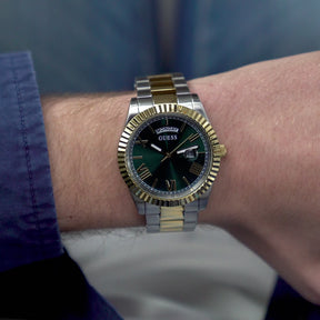 Guess Men's 42mm Two-Tone Quartz Watch GW0265G8