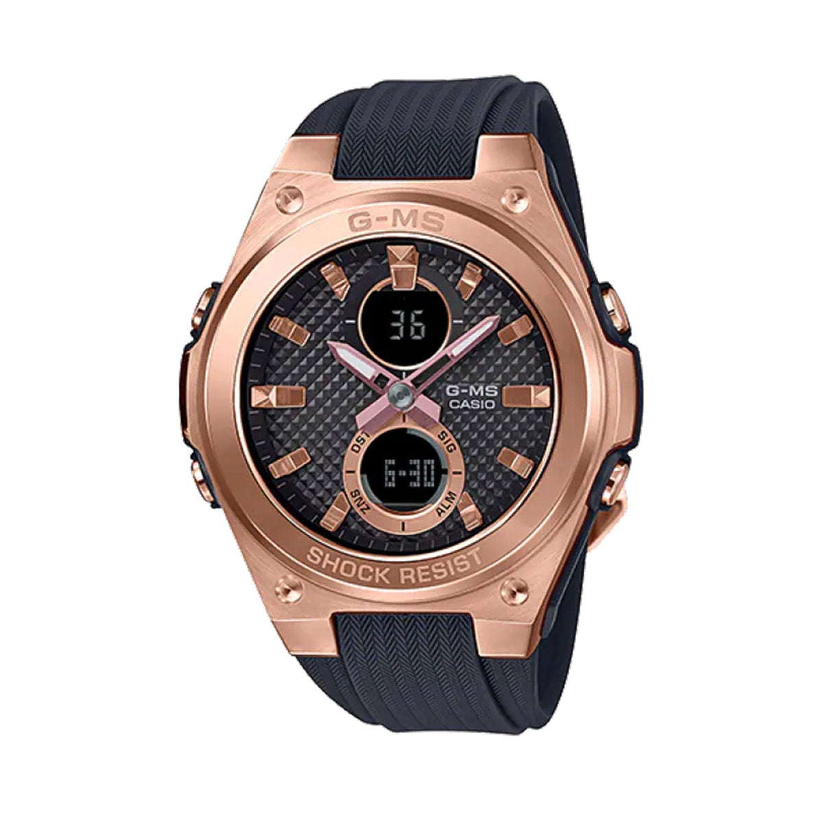 Casio Baby - G Women's Rose PVD Analogue Digital Watch MSGC100G-1A - Wallace Bishop