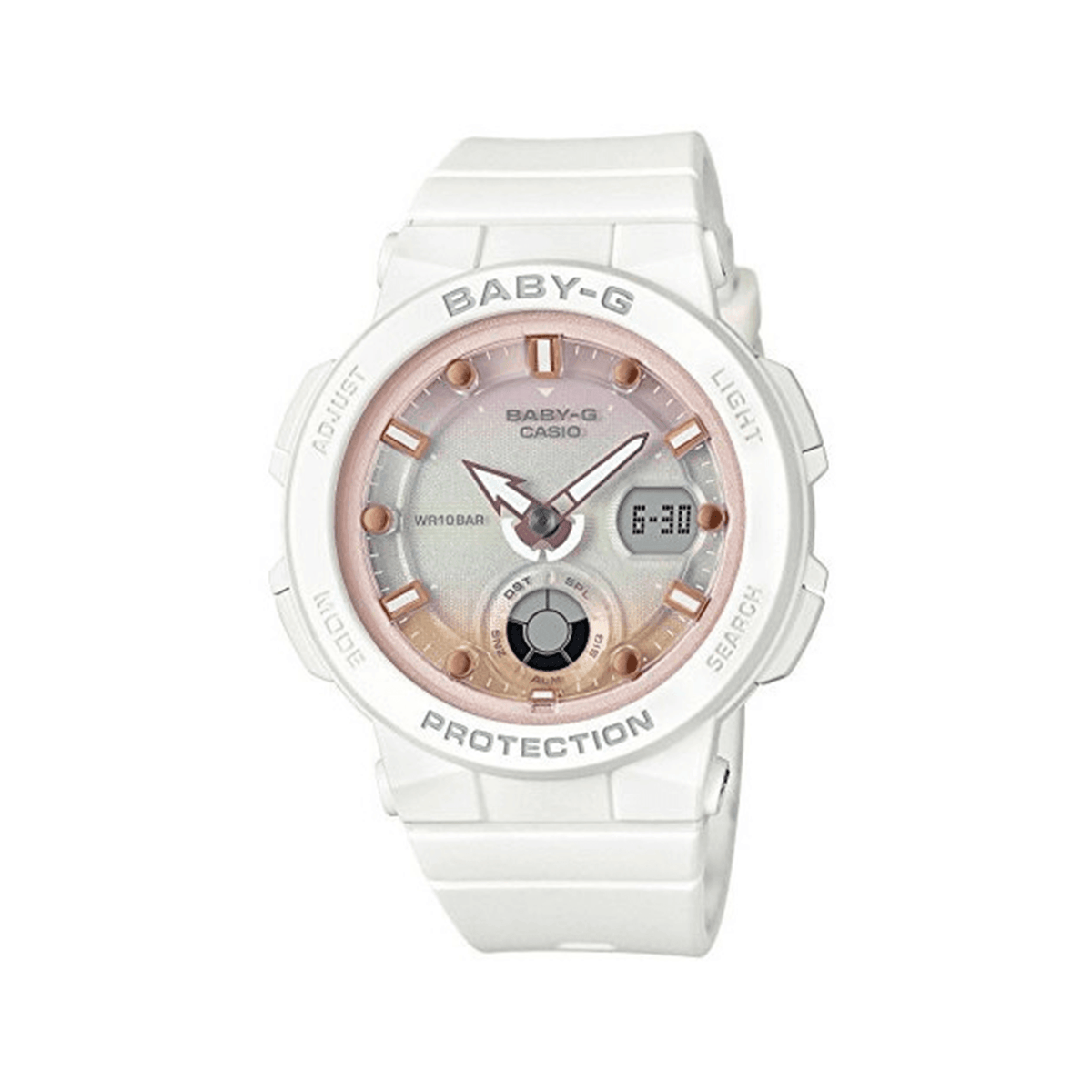 Casio Baby-G Women's Resin Analogue Digital Watch BGA250-7A2 - Wallace Bishop