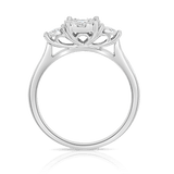 0.50ct TW Diamond Trilogy Engagement Ring in 9ct White Gold - Wallace Bishop