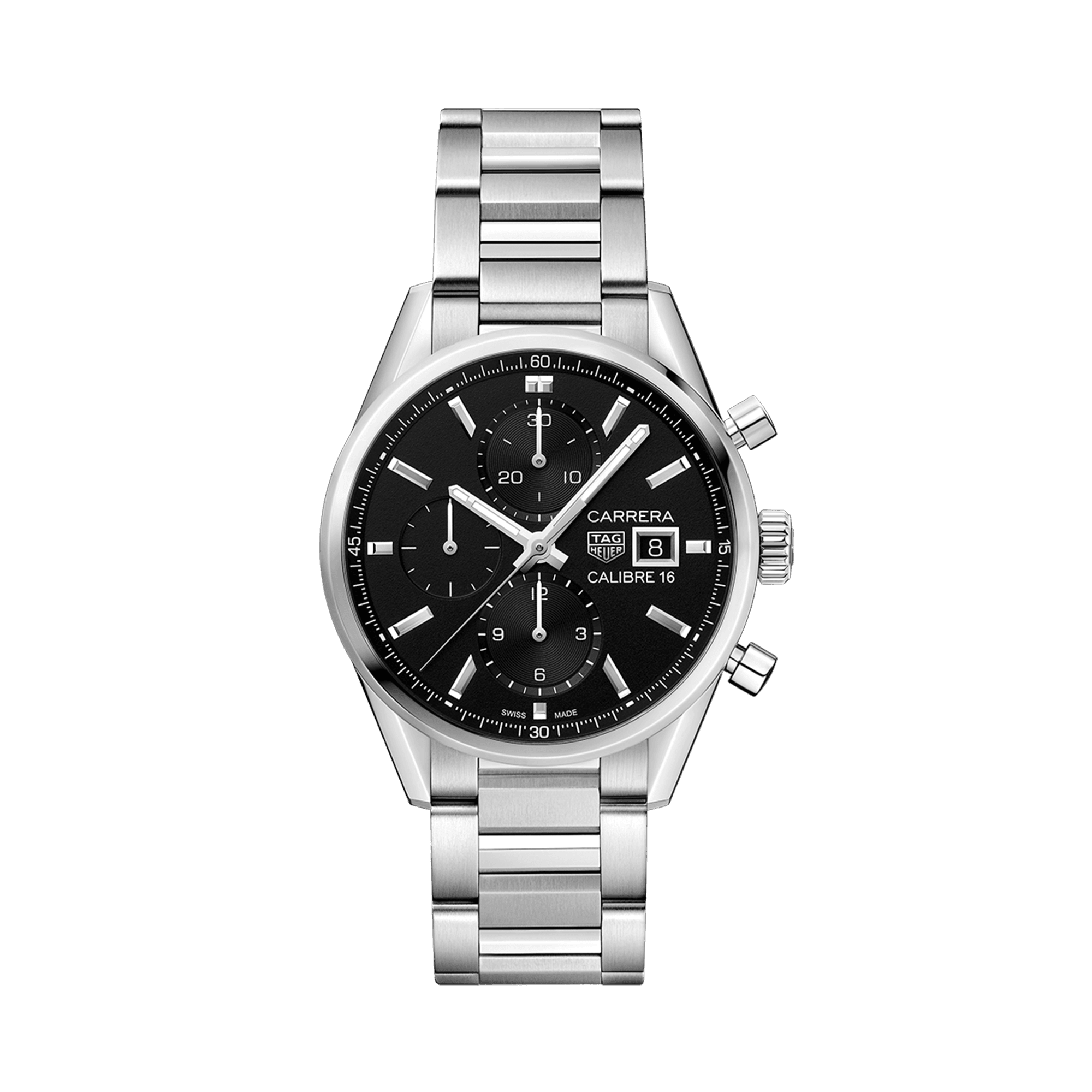 TAG Heuer Carrera Men's 41mm Stainless Steel Automatic Chronograph Watch CBK2110.BA0715 - Wallace Bishop
