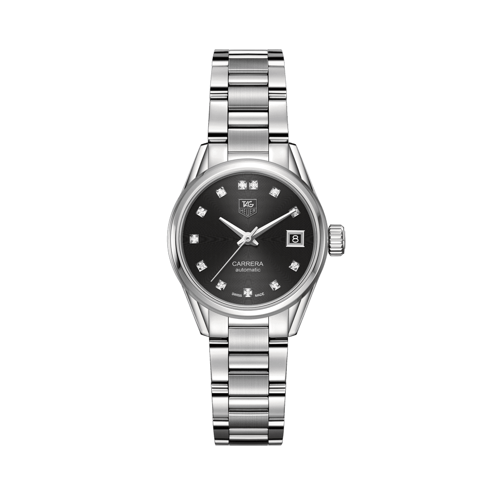 TAG Heuer Carrera Women's 28mm Stainless Steel Automatic Watch WAR2413.BA0776 - Wallace Bishop