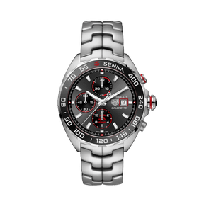TAG Heuer Formula 1 X SENNA Special Edition Men's 44mm Stainless Steel Cal.16 Automatic Chronograph Watch CAZ201D.BA0633 - Wallace Bishop