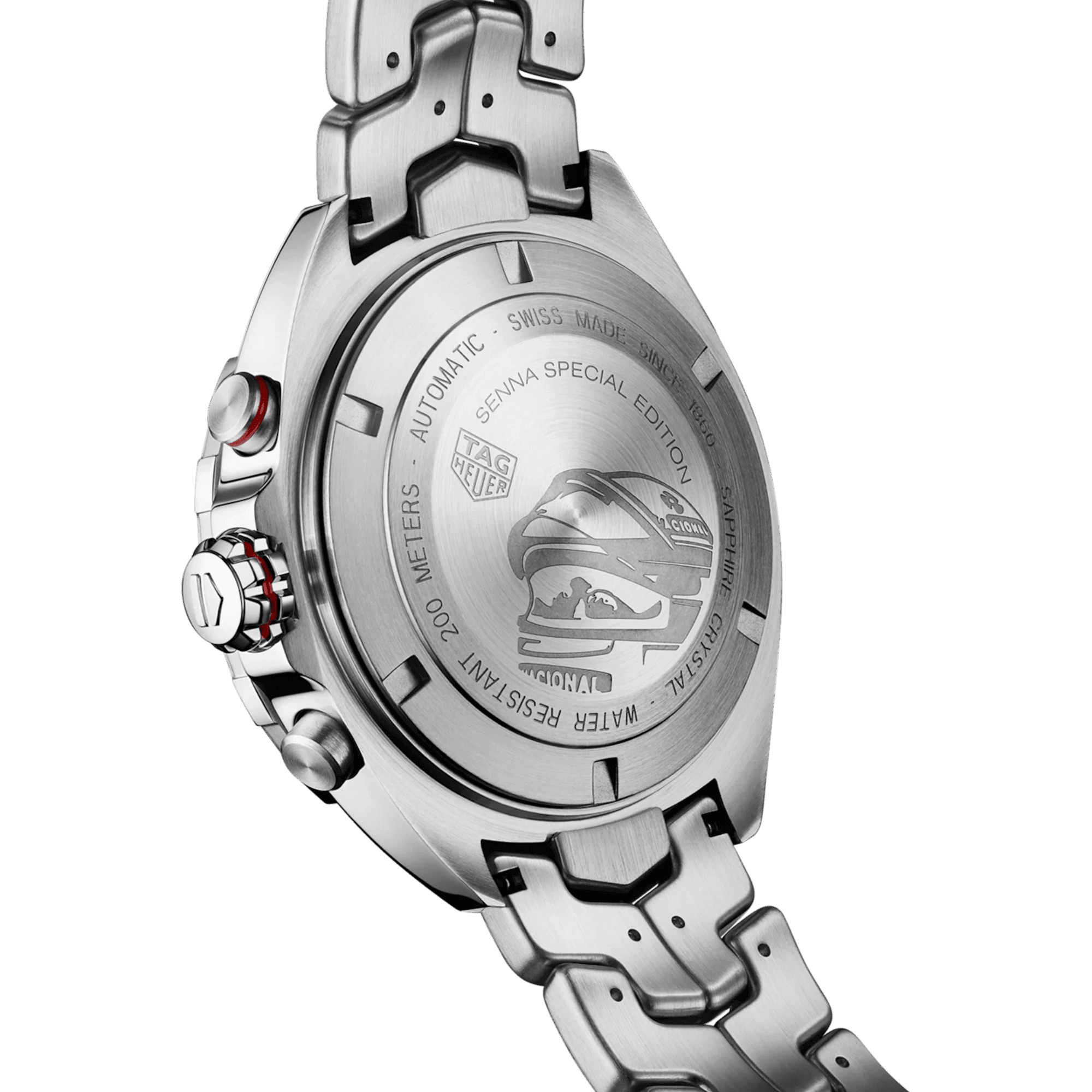 TAG Heuer Formula 1 X SENNA Special Edition Men's 44mm Stainless Steel Cal.16 Automatic Chronograph Watch CAZ201D.BA0633 - Wallace Bishop